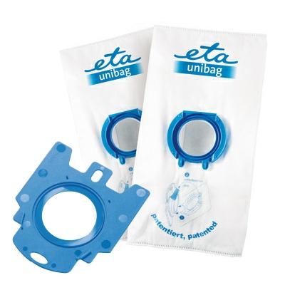Porzsákok ETA UNIBAG startovací set č. 2 9900 68030 - 1 x adaptér + 2 x sáček 3 l fehér/kék