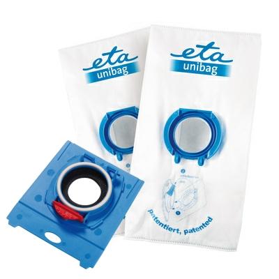 Porzsákok ETA UNIBAG startovací set č. 3 9900 68040  - 1 x adaptér + 2 x sáček 3 l fehér/kék