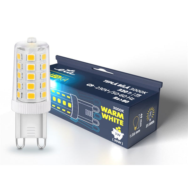 LED izzók ETA EKO Spot LED izzó 3W, G9, melegfehér fény (ETAG9W3WW01)