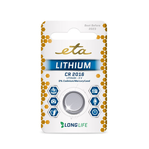 Lítium akkumulátor ETA PREMIUM CR2016, csomagolás 1db (CR2016LITH1)