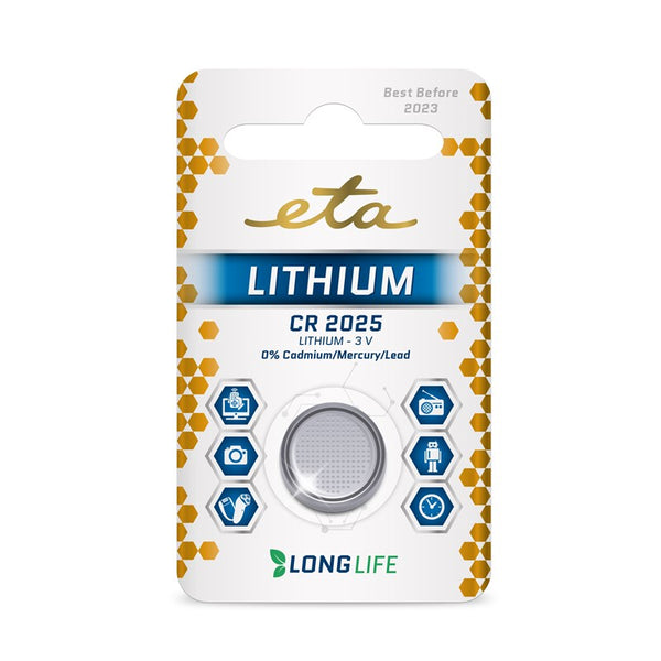 Lítium akkumulátor ETA PREMIUM CR2025, csomagolás 1 db (CR2025LITH1)