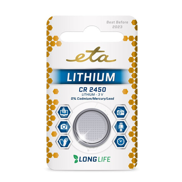 Lítium akkumulátor ETA PREMIUM CR2450, blistr 1ks (CR2450LITH1)