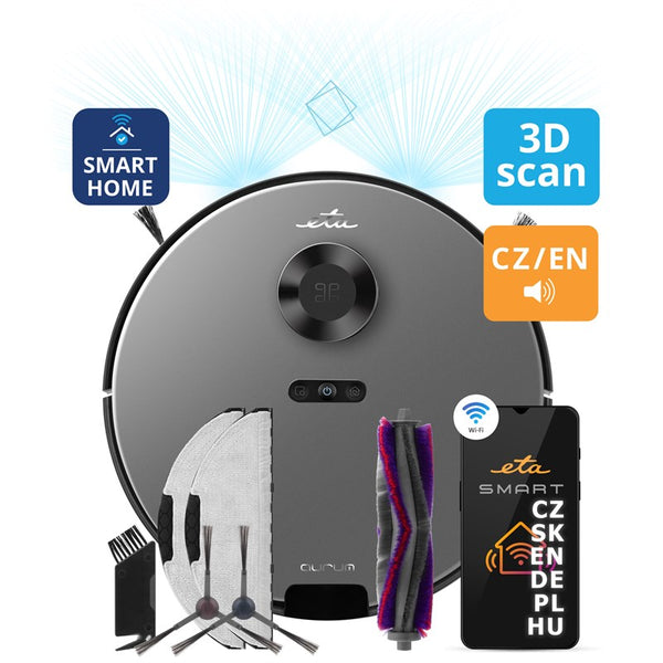 Robotporszívó ETA Aurum 5241 90000 3D Laser szürke